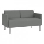 Lesro Luxe Lounge Series Open House Asteroid Fabric Bariatric Guest Arm Chair with Steel Legs