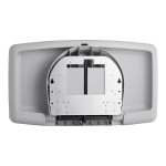 Koala Kare KB300-01SS Gray Horizontal Surface-Mounted Baby Changing Station with Stainless Steel Veneer