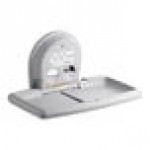 Koala Kare KB300-01SS Gray Horizontal Surface-Mounted Baby Changing Station with Stainless Steel Veneer