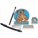 Koala Kare KB300-01SS Gray Horizontal Surface-Mounted Baby Changing Station with Stainless Steel Veneer