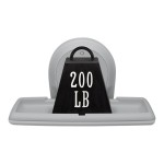 Koala Kare KB300-01SS Gray Horizontal Surface-Mounted Baby Changing Station with Stainless Steel Veneer