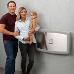 Koala Kare KB300-01SS Gray Horizontal Surface-Mounted Baby Changing Station with Stainless Steel Veneer