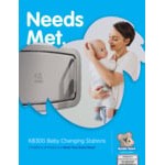 Koala Kare KB300-01SS Gray Horizontal Surface-Mounted Baby Changing Station with Stainless Steel Veneer