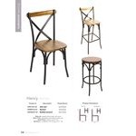 BFM Seating Henry Sand Black Steel Side Chair with Autumn Ash Wooden Back and Seat BFM Seating Henry Sand Black Steel Side Chair with Autumn Ash Wooden Back and Seat