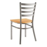 Lancaster Table & Seating Clear Coat Finish Ladder Back Chair with Natural Wood Seat - Detached Seat Lancaster Table & Seating Clear Coat Finish Ladder Back Chair with Natural Wood Seat - Detached Seat