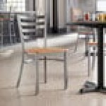 Lancaster Table & Seating Clear Coat Finish Ladder Back Chair with Natural Wood Seat - Detached Seat Lancaster Table & Seating Clear Coat Finish Ladder Back Chair with Natural Wood Seat - Detached Seat