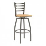 Lancaster Table & Seating Clear Coat Finish Ladder Back Chair with Natural Wood Seat - Detached Seat Lancaster Table & Seating Clear Coat Finish Ladder Back Chair with Natural Wood Seat - Detached Seat