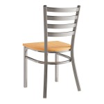 Lancaster Table & Seating Clear Coat Finish Ladder Back Chair with Natural Wood Seat - Detached Seat Lancaster Table & Seating Clear Coat Finish Ladder Back Chair with Natural Wood Seat - Detached Seat