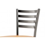 Lancaster Table & Seating Clear Coat Finish Ladder Back Chair with Natural Wood Seat - Detached Seat Lancaster Table & Seating Clear Coat Finish Ladder Back Chair with Natural Wood Seat - Detached Seat