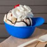 8 oz. Blue Mini Baseball Helmet Ice Cream / Snack Bowl - 300/Case 8 oz. Blue Mini Baseball Helmet Ice Cream / Snack Bowl - 300/Case