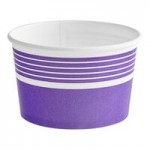 Choice 16 oz. Blue Paper Frozen Yogurt / Food Cup - 50/Pack