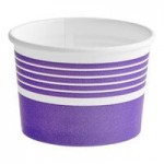 Choice 16 oz. Blue Paper Frozen Yogurt / Food Cup - 50/Pack