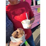 Choice 16 oz. Blue Paper Frozen Yogurt / Food Cup - 50/Pack