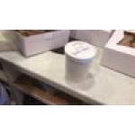 Choice 1 Qt. White Paper Double-Wall Frozen Yogurt / Food Cup with Paper Lid - 250/Case Choice 1 Qt. White Paper Double-Wall Frozen Yogurt / Food Cup with Paper Lid - 250/Case