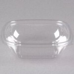 Sabert 52500B500 Bowl2 Clear Dome Lid for 8, 12, and 16 oz. Square Bowls - 500/Case
