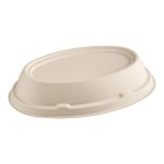 World Centric Compostable Fiber Lid for 18 oz. Fiber Burrito Bowl - 400/Case
