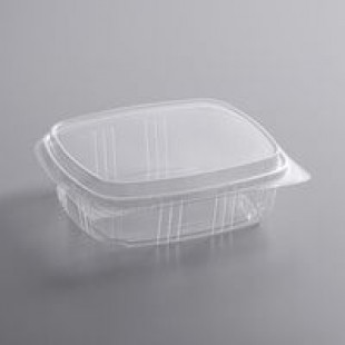 Genpak 24 oz. Clear Hinged Deli Container with High Dome Lid - 200/Case Genpak 24 oz. Clear Hinged Deli Container with High Dome Lid - 200/Case