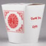 Fold-Pak SmartServ 32SSPRINTM Printed Chinese / Asian 32 oz. Microwavable Paper Take-Out Container - 25/Pack