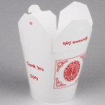 Fold-Pak SmartServ 32SSPRINTM Printed Chinese / Asian 32 oz. Microwavable Paper Take-Out Container - 25/Pack