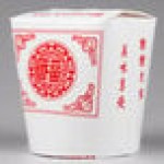 Fold-Pak SmartServ 32SSPRINTM Printed Chinese / Asian 32 oz. Microwavable Paper Take-Out Container - 25/Pack