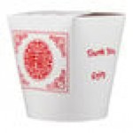 Fold-Pak SmartServ 32SSPRINTM Printed Chinese / Asian 32 oz. Microwavable Paper Take-Out Container - 25/Pack