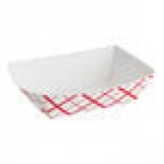 Southern Champion #300 3 lb. Red Checkered Paper Food Tray - 500/Case Southern Champion #300 3 lb. Red Checkered Paper Food Tray - 500/Case