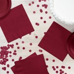 Creative Converting 663122B Burgundy 2-Ply 1/4 Fold Luncheon Napkin - 600/Case