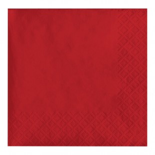 Creative Converting 571031B Classic Red 3-Ply Beverage Napkin - 50/Pack Creative Converting 571031B Classic Red 3-Ply Beverage Napkin - 50/Pack