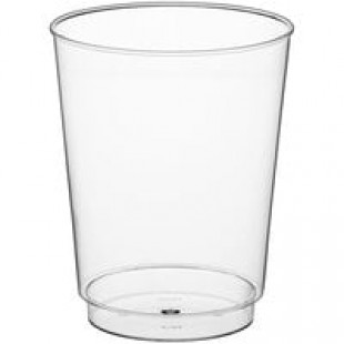 Fineline Renaissance 2410-CL 10 oz. Clear Hard Plastic Crystal Tumbler - 20/Pack