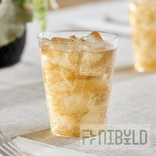 Fineline Savvi Serve 408-CL 8 oz. Tall Clear Hard Plastic Tumbler - 500/Case