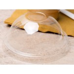 Choice 9 oz., 12 oz., 16 oz., 20 oz., 24 oz. Clear Dome Lid with 1 Choice 9 oz., 12 oz., 16 oz., 20 oz., 24 oz. Clear Dome Lid with 1