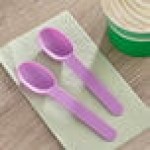 Choice Purple Heavy Weight Polypropylene Plastic Frozen Yogurt Spoon - 1,000/Case Choice Purple Heavy Weight Polypropylene Plastic Frozen Yogurt Spoon - 1,000/Case