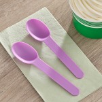 Choice Purple Heavy Weight Polypropylene Plastic Frozen Yogurt Spoon - 1,000/Case Choice Purple Heavy Weight Polypropylene Plastic Frozen Yogurt Spoon - 1,000/Case