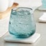 Acopa Pangea 13 oz. Blue Stemless Wine Glass - Sample Acopa Pangea 13 oz. Blue Stemless Wine Glass - Sample