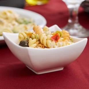 Arcoroc R0735 Appetizer 4.5 oz. White Square Porcelain Dish by Arc Cardinal - 24/Case Arcoroc R0735 Appetizer 4.5 oz. White Square Porcelain Dish by Arc Cardinal - 24/Case