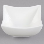 Arcoroc R0735 Appetizer 4.5 oz. White Square Porcelain Dish by Arc Cardinal - 24/Case
