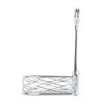 American Metalcraft SRBNC2 Chrome Half Round Birdnest Condiment Caddy with Card Holder - 8