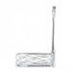 American Metalcraft SRBNC2 Chrome Half Round Birdnest Condiment Caddy with Card Holder - 8