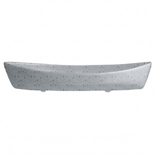 G.E.T. Enterprises BT031G Bugambilia 6.9 Qt. Classic Textured Finish Gray Granite Resin-Coated Aluminum Deep Boat