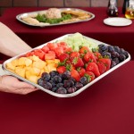 Vollrath 80170 Oblong Stainless Steel Serving / Display Tray - 17 1/8