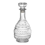 Acopa 32 oz. Cut Glass Tower Whiskey Decanter
