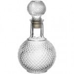 Acopa 32 oz. Cut Glass Tower Whiskey Decanter