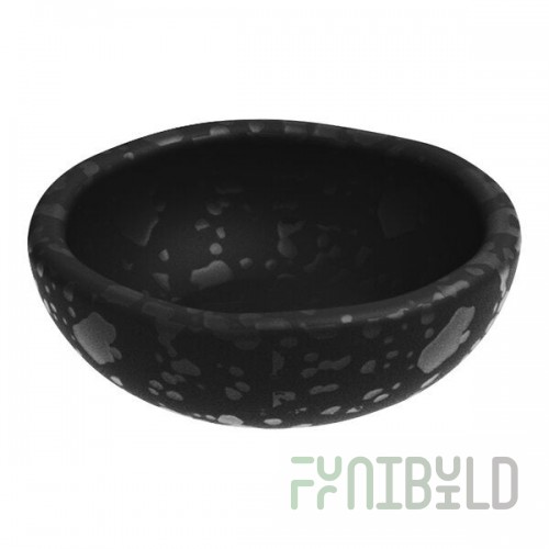 Dalebrook Mineral from Global Tableware Collective 2.2 oz. Black Crackle Melamine Ramekin - 24/Case