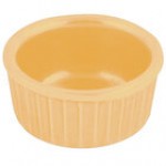 Bon Chef 9024 2 oz. Calypso Green Sandstone Finish Cast Aluminum Fluted Ramekin