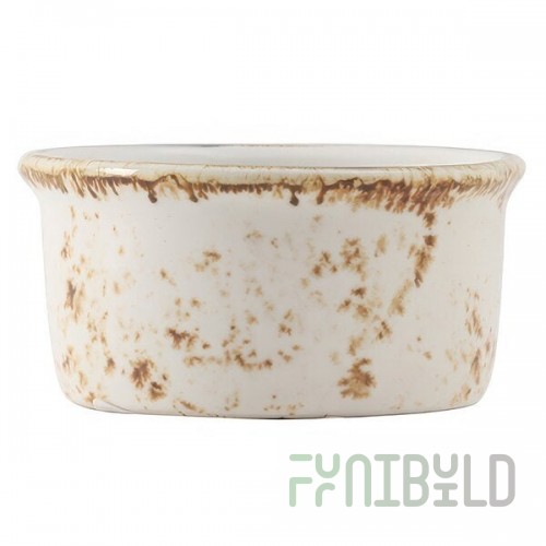 Tuxton GGA-752 TuxTrendz Artisan Geode Agave 2.5 oz. China Ramekin - 24/Case