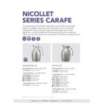 Service Ideas Nicollet 33.8 oz. Dark Tungsten Stainless Steel Insulated Carafe / Server with Push Button Lid NIC10BSPBDT Service Ideas Nicollet 33.8 oz. Dark Tungsten Stainless Steel Insulated Carafe / Server with Push Button Lid NIC10BSPBDT