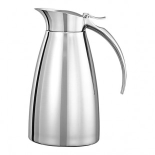 Service Ideas Smart Choice 20 oz. Polished Stainless Steel Insulated Coffee Carafe / Server SVSC06PS