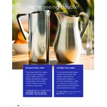 Service Ideas 54 oz. Slim Brushed Double-Wall Stainless Steel Pitcher with Guard X7DWBS Service Ideas 54 oz. Slim Brushed Double-Wall Stainless Steel Pitcher with Guard X7DWBS