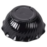 Cambro SRB13110 13 oz. Black Plastic Swirl Bowl - 24/Case