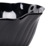 Cambro SRB13110 13 oz. Black Plastic Swirl Bowl - 24/Case